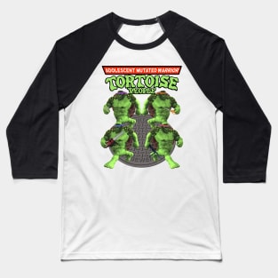 Adolescent Mutated Warrior Tortoise People - Off Brand Knock Off Parody Funny Comic Characters Baseball T-Shirt